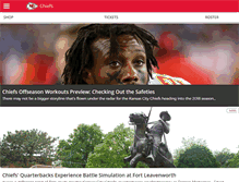 Tablet Screenshot of chiefs.com